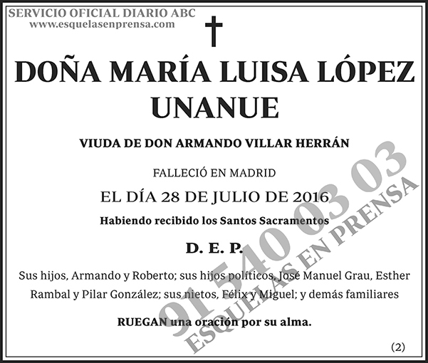 María Luisa López Unanue